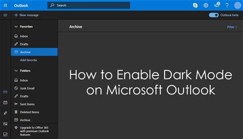 How To Enable Outlook Dark Mode Here Is The Guide 2022 Update Vrogue