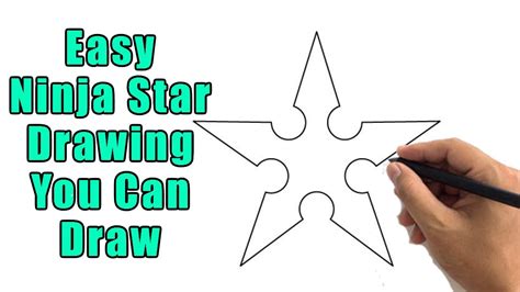 How To Draw A Ninja Star Drawing Easy Ninja Stars Outline Step By Step