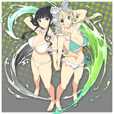 Kandagawa Jet Girls Playable Characters Ikaruga And Yomi From Senran Kagura Enter The Race