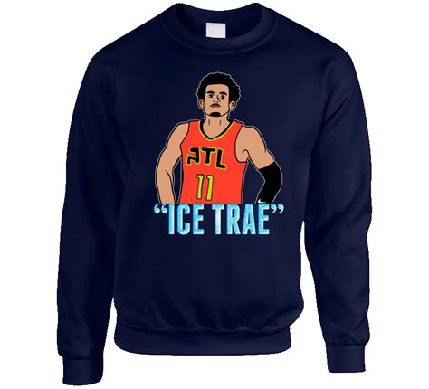 Trae young atlanta hawks ice trae hooded sweatshirt. Trae Young Ice Trae Cartoon Atlanta Basketball Favorite ...