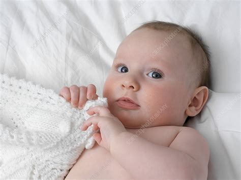 Baby Lying On His Back Stock Image M8301540 Science Photo Library