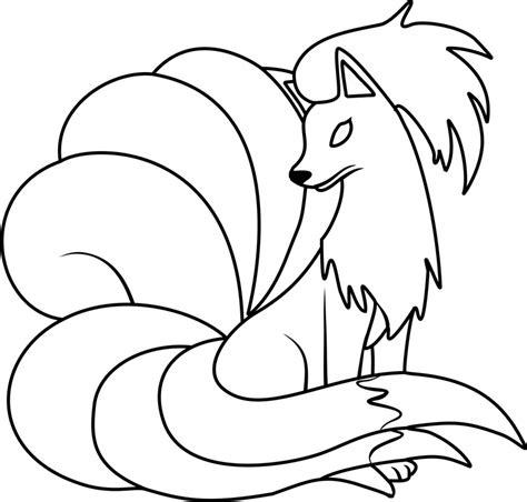 Ninetales Pokemon Coloring Page Free Printable Coloring Pages For