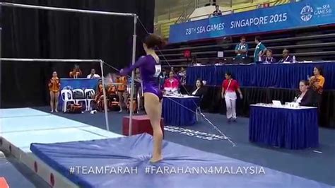 Malaysian Gymnast Farah Ann Abdul Hadis Gold Medal Performance At The 28th Sea Games Youtube