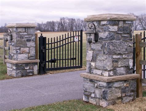 Landscape Entry Features And Columns In Md And Va Pooles Stone And Garden
