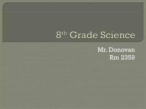 Ppt 8 Th Grade Science Powerpoint Presentation Free Download Id