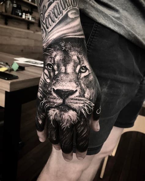 78 Lion Tattoo Ideas Which You Like March 2020 Lion Hand Tattoo