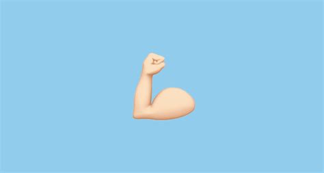 💪🏻 Flexed Biceps Light Skin Tone Emoji On Apple Ios 131