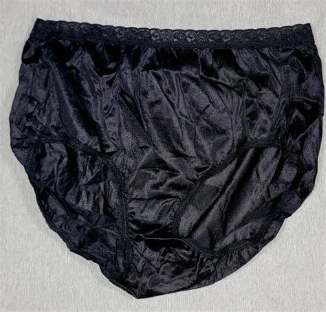 sparkling sheer shiny black nylon granny panties briefs sz 9 2xl plus sissy hot 18 90 picclick