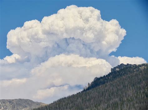 Pyrocumulus Clouds Dominated The Skies Over Rmnp Early This Week