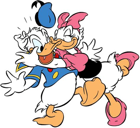 donald duck and daisy duck kissing