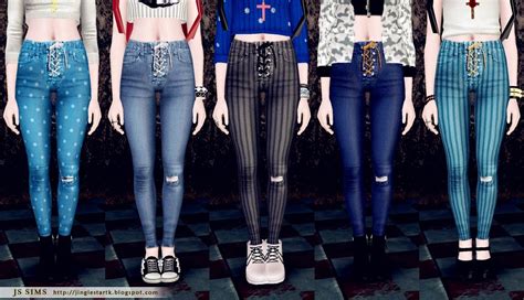 Autumn Sims 3 Eyelet High Waisted Skinny Jeans By Js Sims 3