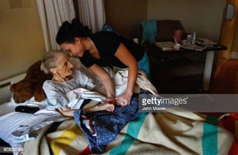 Nurse Rachel Haenel Embraces Terminally Ill Patient Jackie Beattie At News Photo Getty Images