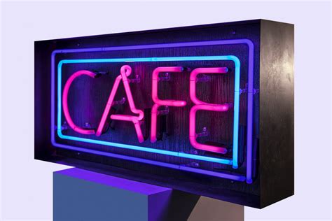 Neon Cafe 2 Hire Kemp London Bespoke Neon Signs And Prop Hire