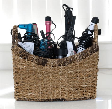 13 Ways To Store Beauty Products And Tools Video Peek And Ponder Hair Tool Storage