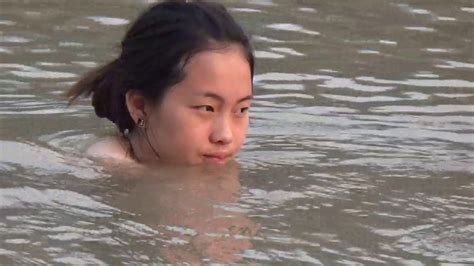 Asian Hill Tribe Take Bath At The River Hmong Luang Prabang Da Dej 10march2019 Youtube