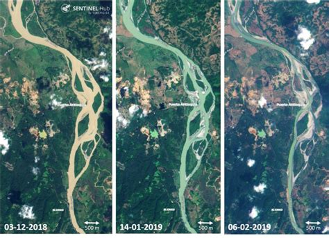 Las Imágenes Satelitales Del Bajo Caudal Del Río Cauca