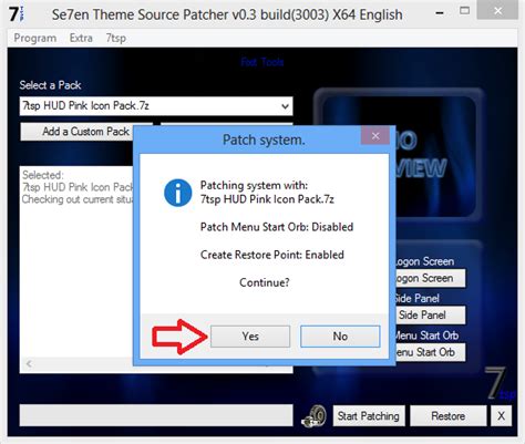 Windows Customs Se7en Theme Source Patcher