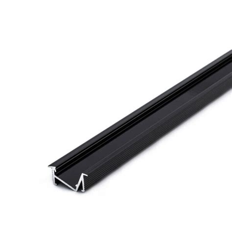U Line Angle Black Recessed Aluminium Profile 2 Meters