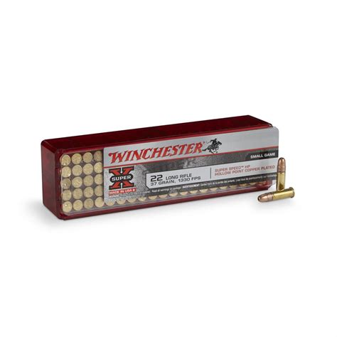 100 Rounds Winchester Super X 22lr 37 Grain Hp Ammo 142805 22lr