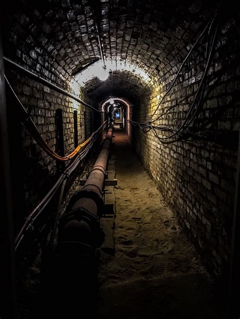 Itap Of An Underground Tunnel In An Old Insane Asylum By