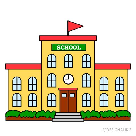 School Building Clip Art Free Png Image｜illustoon