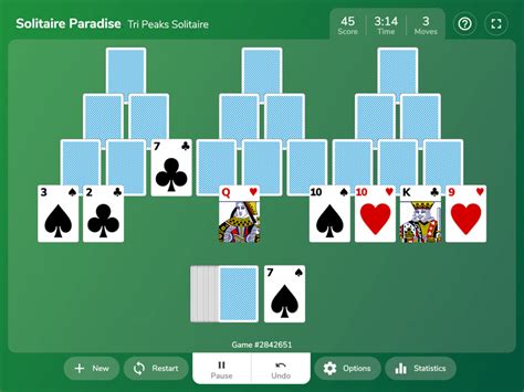 Tri Peaks Solitaire Play Online On