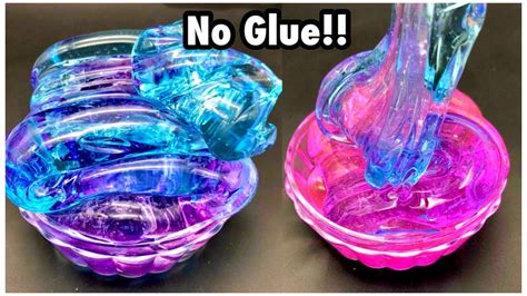 Quick And Easy No Glue Clear Slime In 5 Minutes Youtube