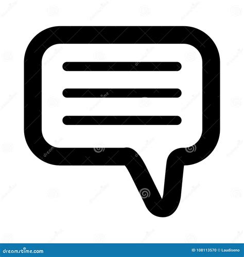 Bubble Chat Icon Stock Vector Illustration Of Business 108113570