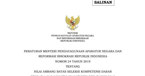 Jadi, pelamar cpns 2019 masih punya waktu untuk mempersiapkan pendaftaran selama empat hari lagi. Pengecualian passing grade SKD CPNS 2020 (Permenpan-RB No ...