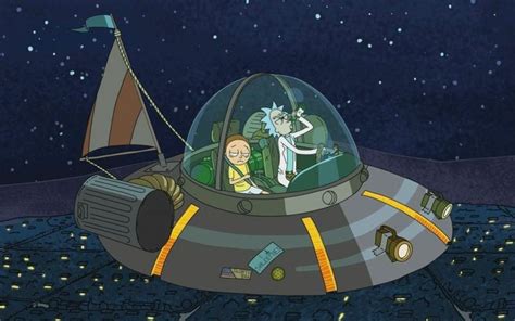 Wallpaper Rick And Morty Space Travel Spacecraft Nave Espacial