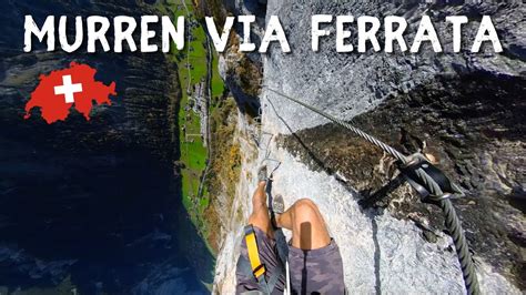 Cliff Edge Walk Murren Via Ferrata In Switzerland Filmed On Insta360