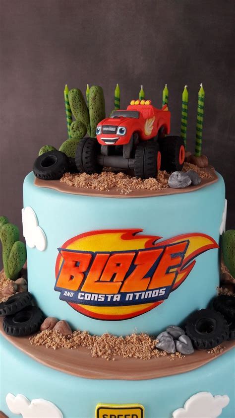Blaze And The Monster Machines Cake Torte Di Compleanno Torte Festa