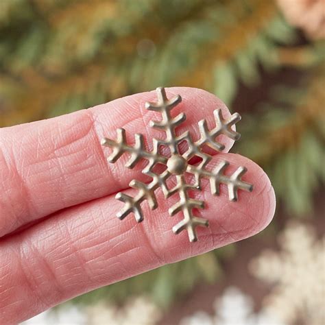 Mini Metal Snowflakes Cutouts Table Decor Christmas And Winter