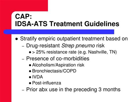 Ppt Idsaats Guidelines On Community Acquired Pneumonia In Adults