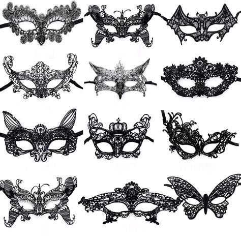 Black Lace Mask Female Stereotypes Hollow Dance Fun Adult Sex Lace Mask Halloween Princess Mask