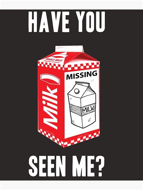 Have You Seen Me Missing Milk Carton Metal Print For Sale By