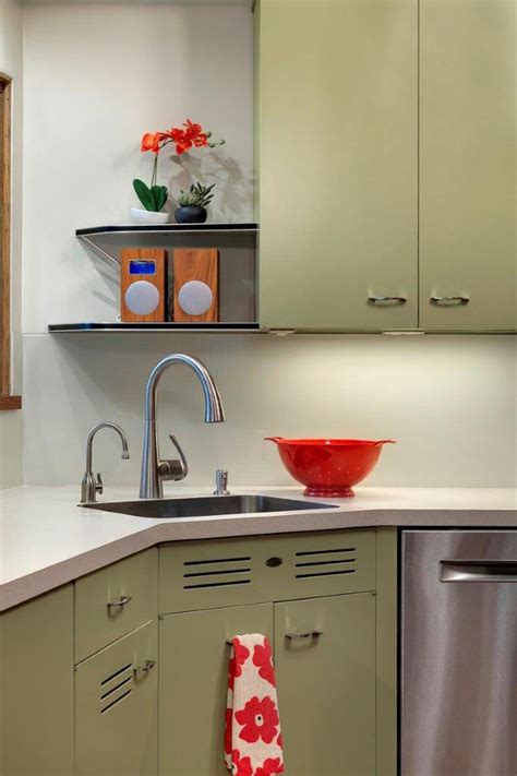 Midcentury Modern Kitchen Backsplash Idea Back Painted Textured Glass