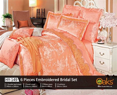 6 Piece Embroidered Bedsheets Bed Sheets Double Bed Sheets