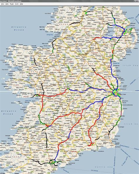 Get free map for your website. Map Of Ireland Roads