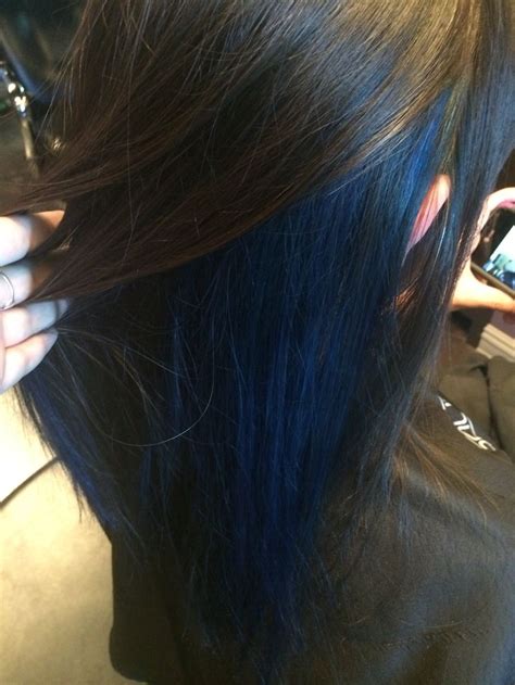 Blue Peekaboos Hair Hair Styles Hair Wrap