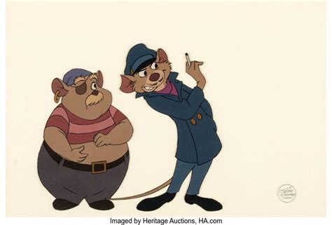 The Great Mouse Detective Basil And Dawson Production Cels Walt Disney
