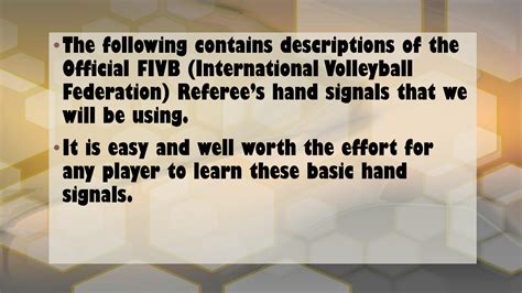 SOLUTION Volleybal Referee Hand Signals Studypool