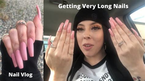 Getting My Long Nails Done Nail Vlog Youtube