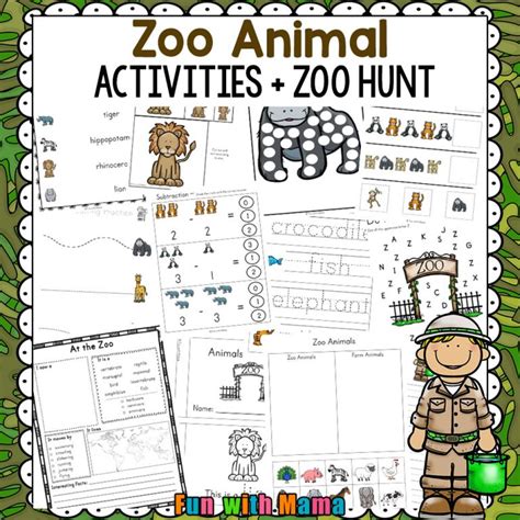 Zoo Scavenger Hunt For Kids Zoo Activities Fun With Mama Shop