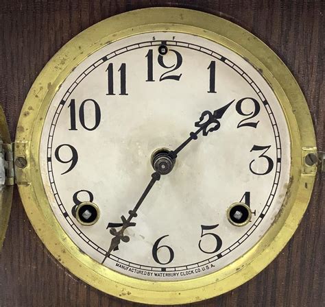 Lot Vintage Waterbury Mantle Clock