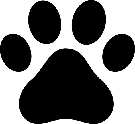 Best Photos Of Dog Paw Print Stencil Clip Art Dog Paw Print