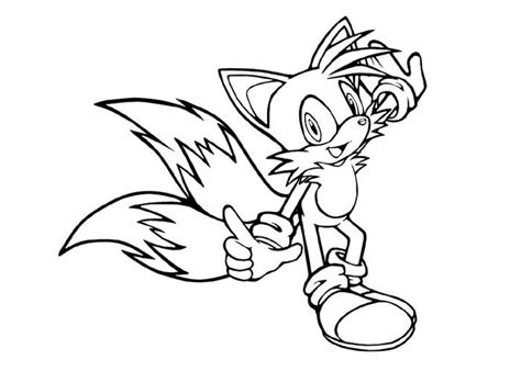 Tails Coloring Pages - Coloring Home