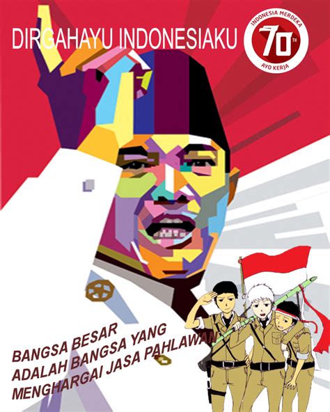 Poster Tema Kemerdekaan Indonesia Eren Gambar