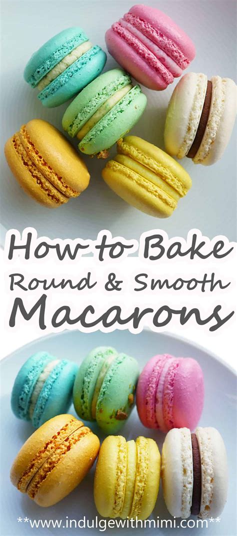 How To Bake Smooth And Round Macaron Shells Indulge With Mimi