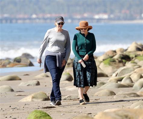Jane Lynch Seen At The Beach With Jennifer Cheyne In Santa Barbara GotCeleb